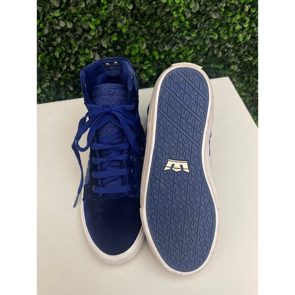 Supra Royal Blue Velvet Skytop H high tops woman’s size 6 - Picture 8 of 9